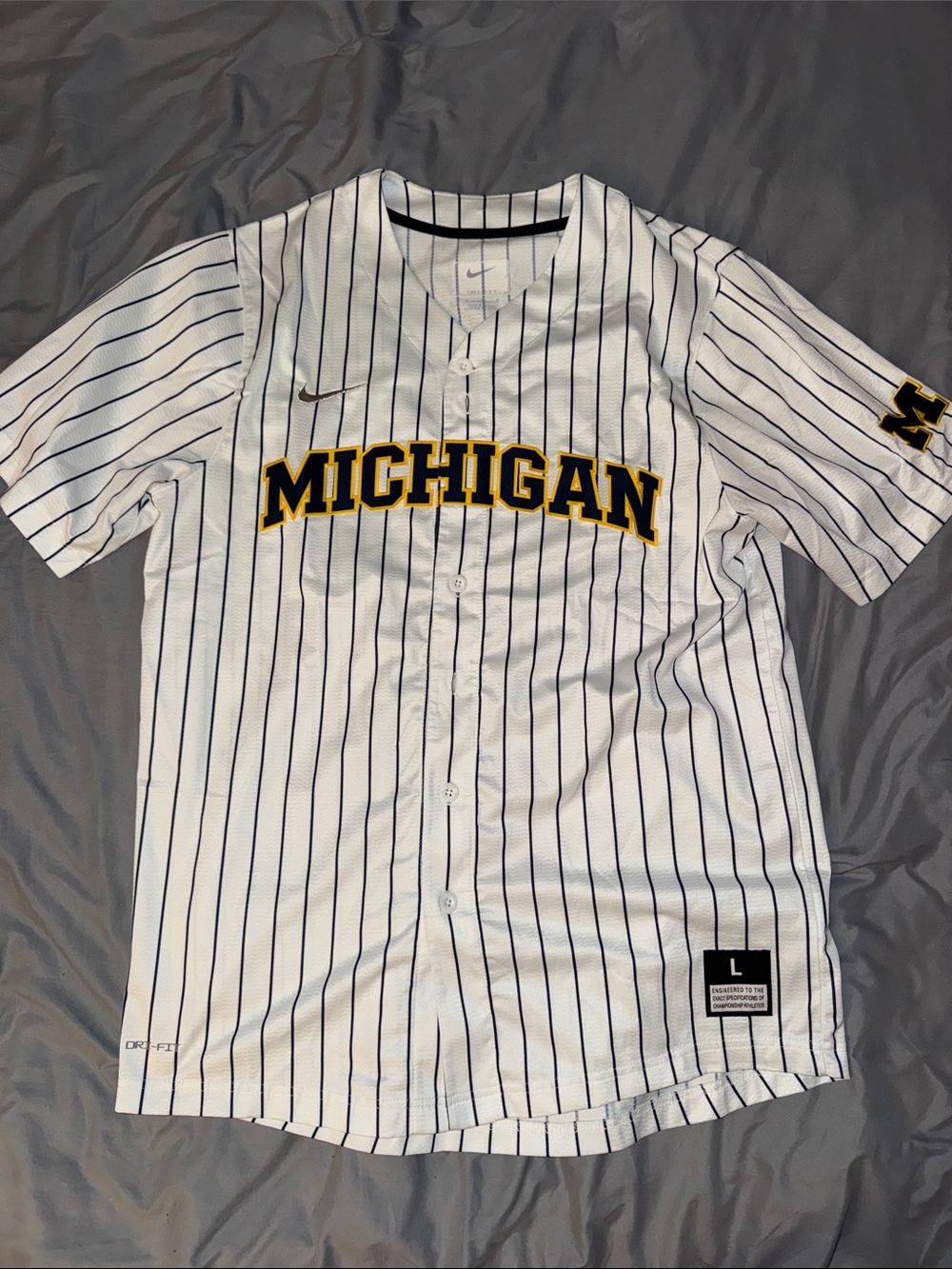 Nike University of Michigan Baseball Jersey